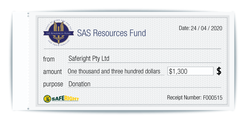 Saferight supports SAS resources fund